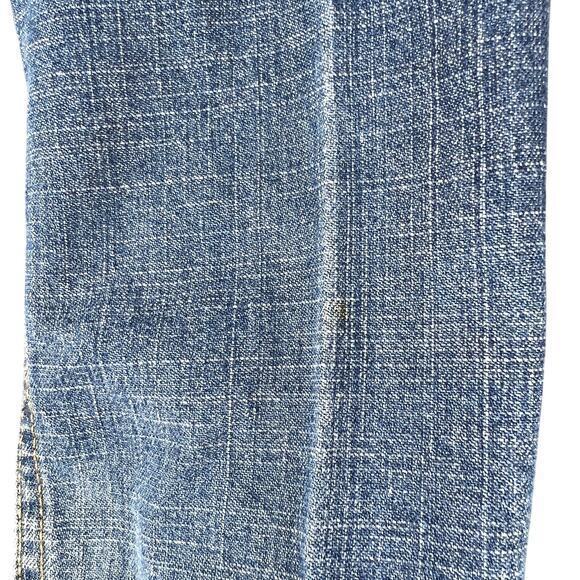 Levi's Y2K Trucker Jean Jacket Juniors XS Fitted Faded Stretch Denim Western VTG - Picture 12 of 15